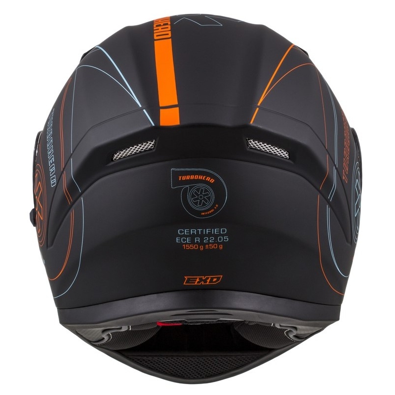 Integralny kask motocyklowy Cassida Integral 3.0 Turbohead czarno-pomarańczowo-niebieski wyprzedaż