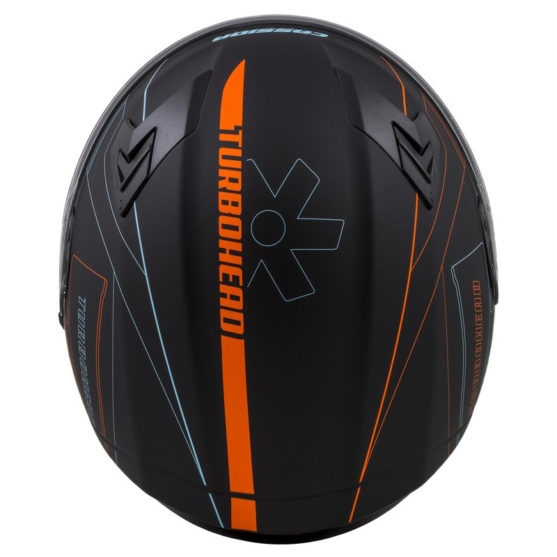 Integralny kask motocyklowy Cassida Integral 3.0 Turbohead czarno-pomarańczowo-niebieski wyprzedaż