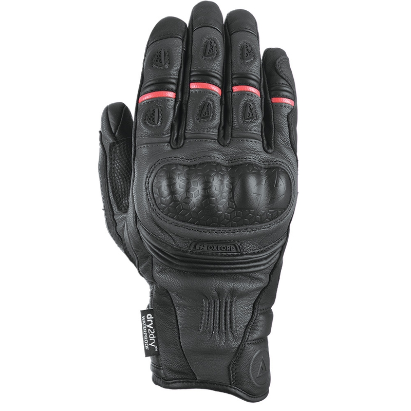 Rękawice motocyklowe Oxford Advanced Mondial krótkie czarne