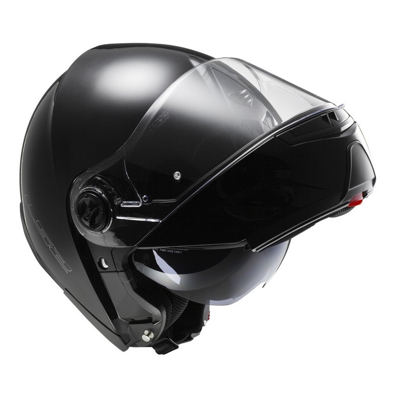 Szczękowy kask motocyklowy LS2 FF325 Strobe czarny połysk - II. jakość