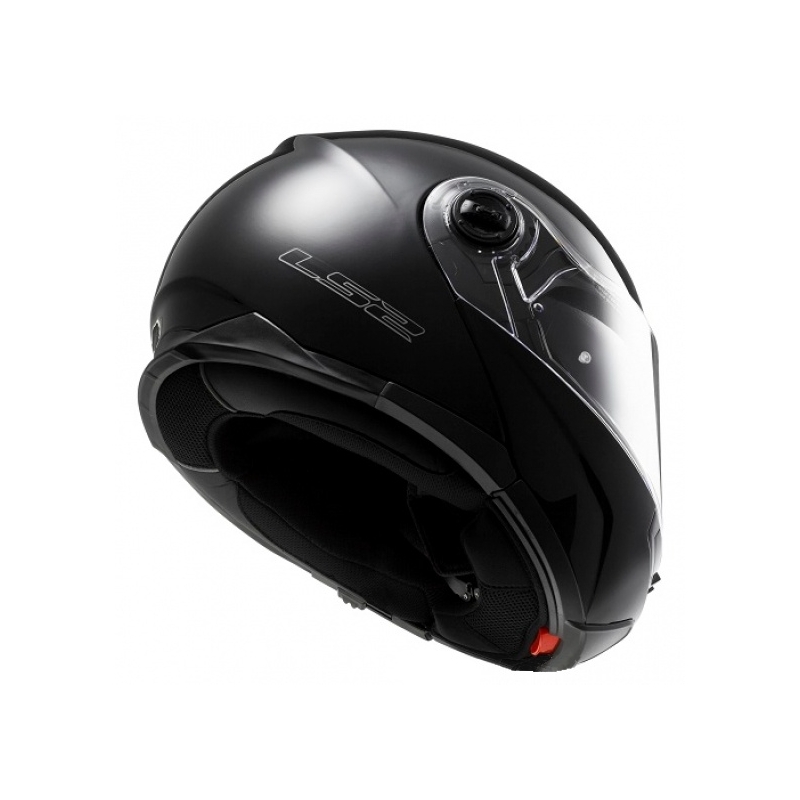 Szczękowy kask motocyklowy LS2 FF325 Strobe czarny połysk - II. jakość