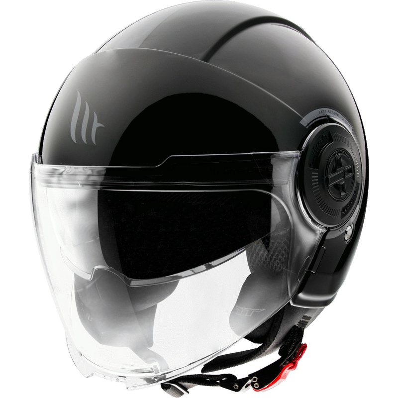 Otwarty kask motocyklowy MT Viale czarny wyprzedaż
