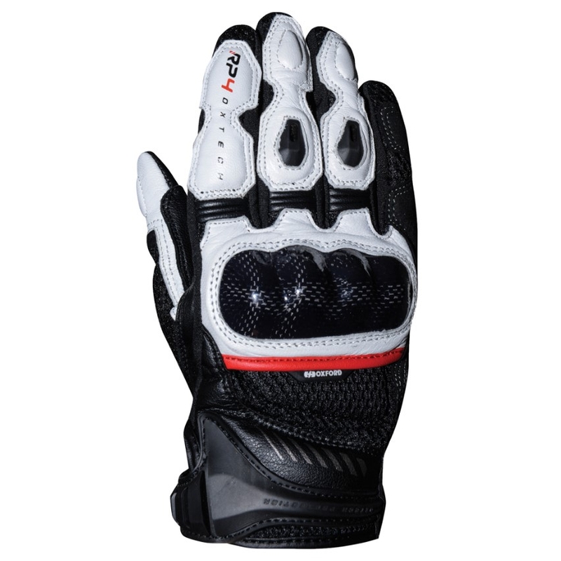 Rękawice motocyklowe Oxford RP-4S czarno-białe