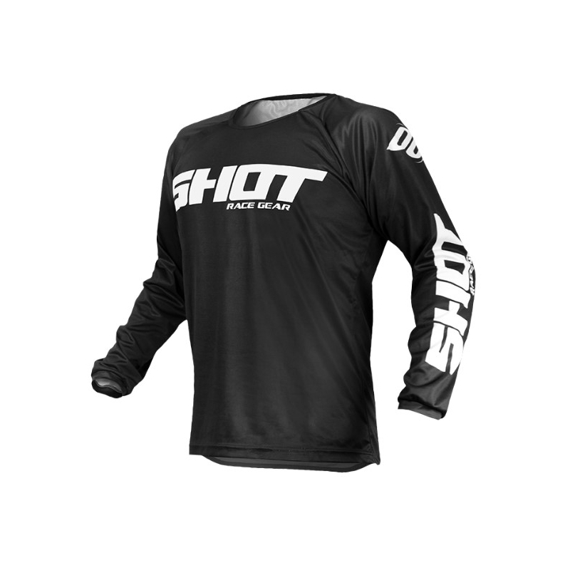 Motocrossowa koszulka Shot Devo Raw czarna wyprzedaż