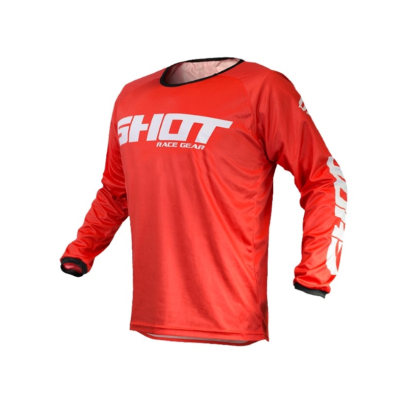 Motocrossowa koszulka Shot Devo Raw czerwona wyprzedaż