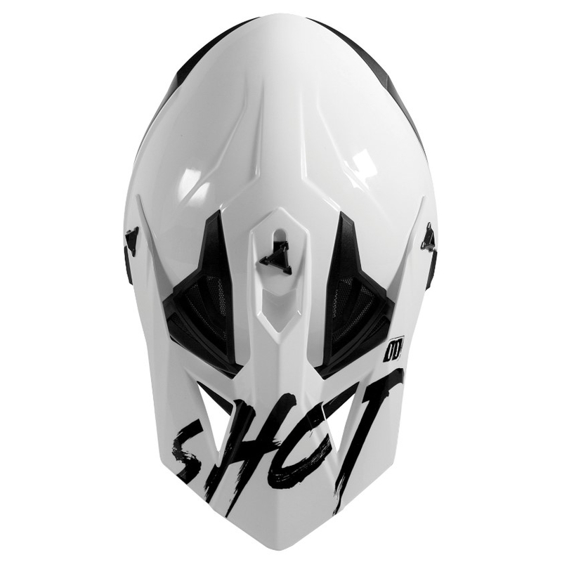 Motocrossowy kask Shot Lite Uni Solid biały wyprzedaż