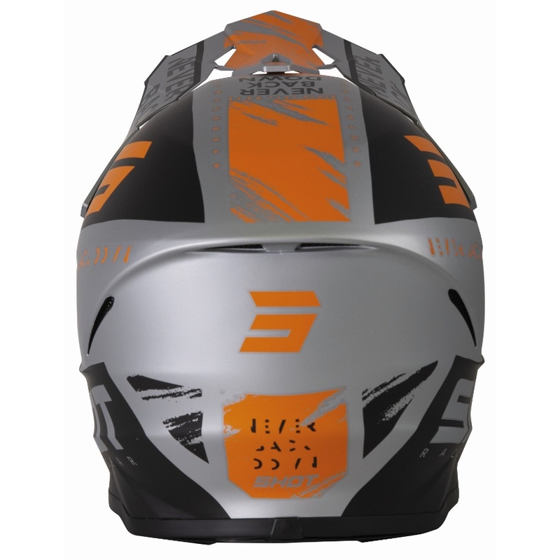 Kask motocrossowy Shot Furious Draw black-grey-orange
