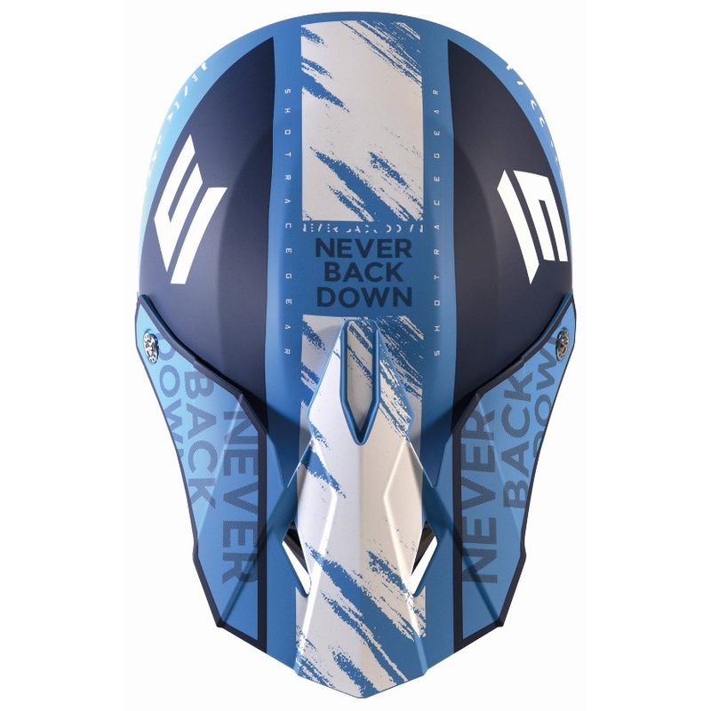 Kask motocrossowy Shot Furious Draw niebieski matowy