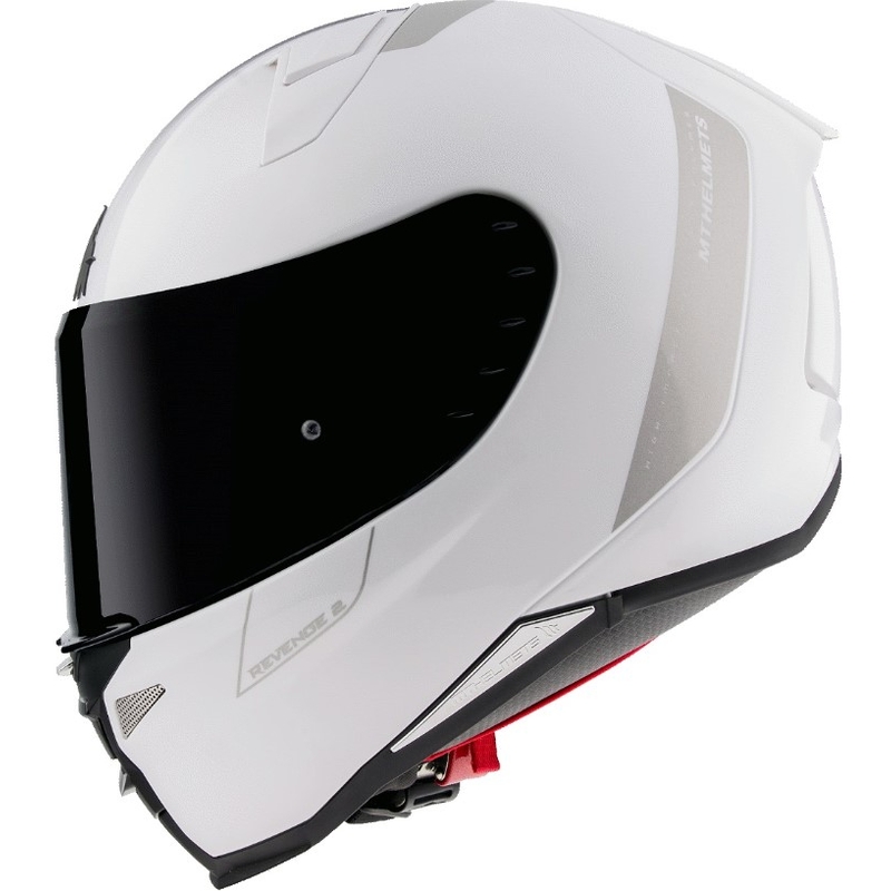 Integralny kask motocyklowy MT Revenge 2 Solid biały połysk wyprzedaż