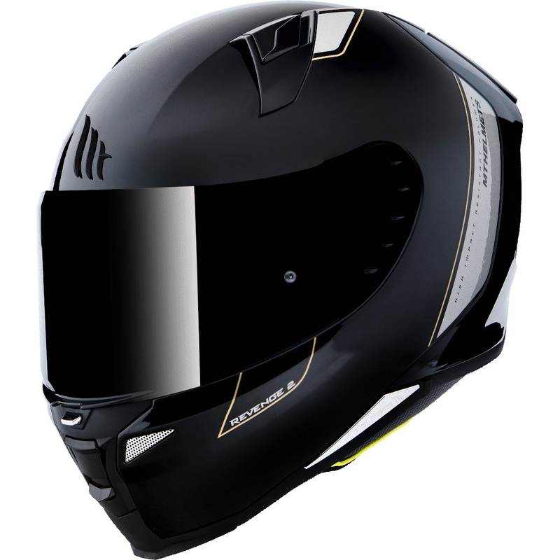 Integralny kask motocyklowy MT Revenge 2 Solid czarny połysk