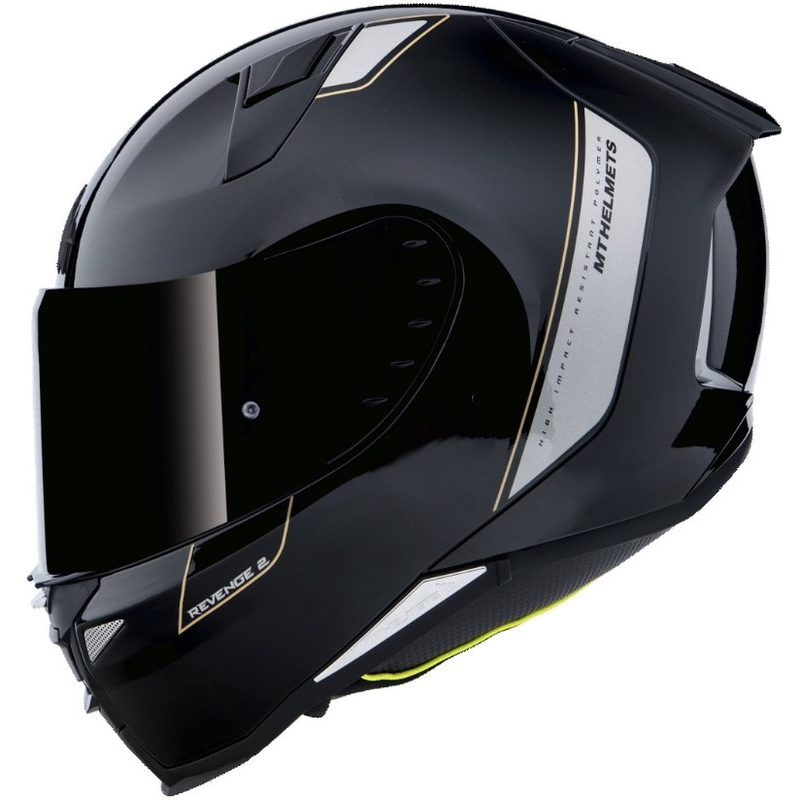 Integralny kask motocyklowy MT Revenge 2 Solid czarny połysk