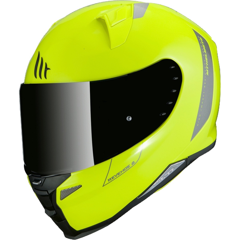 Integralny kask motocyklowy MT Revenge 2 Solid fluo żółty wyprzedaż