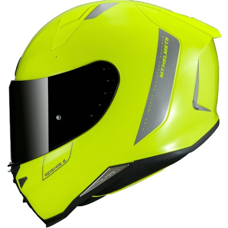 Integralny kask motocyklowy MT Revenge 2 Solid fluo żółty wyprzedaż