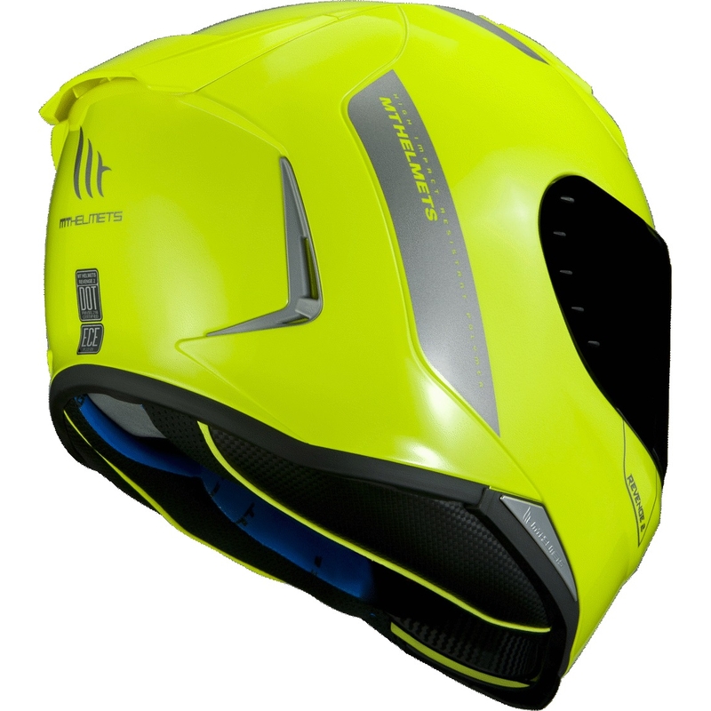Integralny kask motocyklowy MT Revenge 2 Solid fluo żółty wyprzedaż