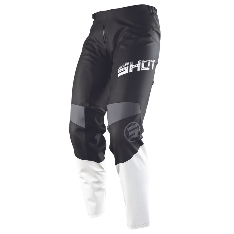 Motocrossowe spodnie Shot Devo Slam czarno-biało-szare