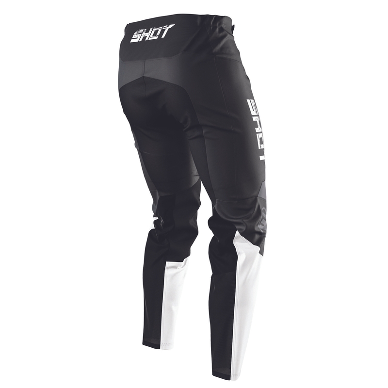 Motocrossowe spodnie Shot Devo Slam czarno-biało-szare