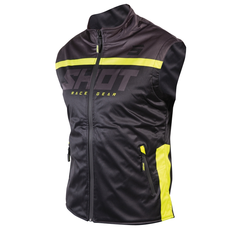 Kamizelka softshell Shot Lite czarno-fluo żółta wyprzedaż