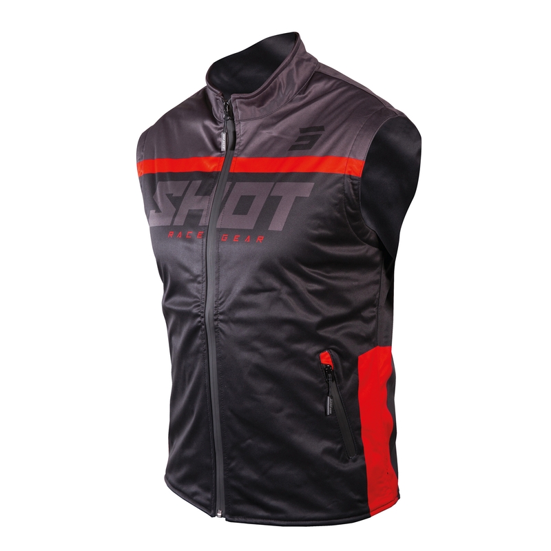 Kamizelka softshell Shot Lite czarno-czerwona wyprzedaż