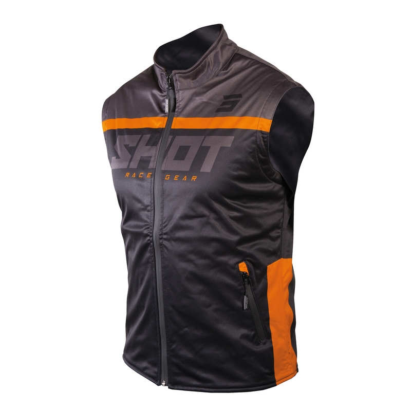 Kamizelka softshell Shot Lite czarno-pomarańczowa wyprzedaż