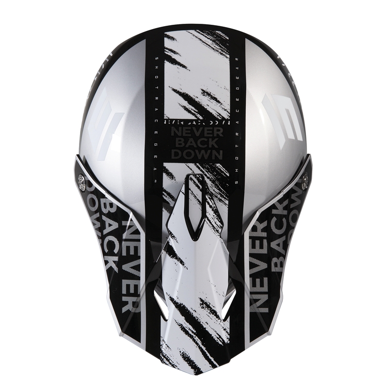 Kask motocrossowy dla dzieci Shot Furious Draw czarno-szary outlet wyprzedaż