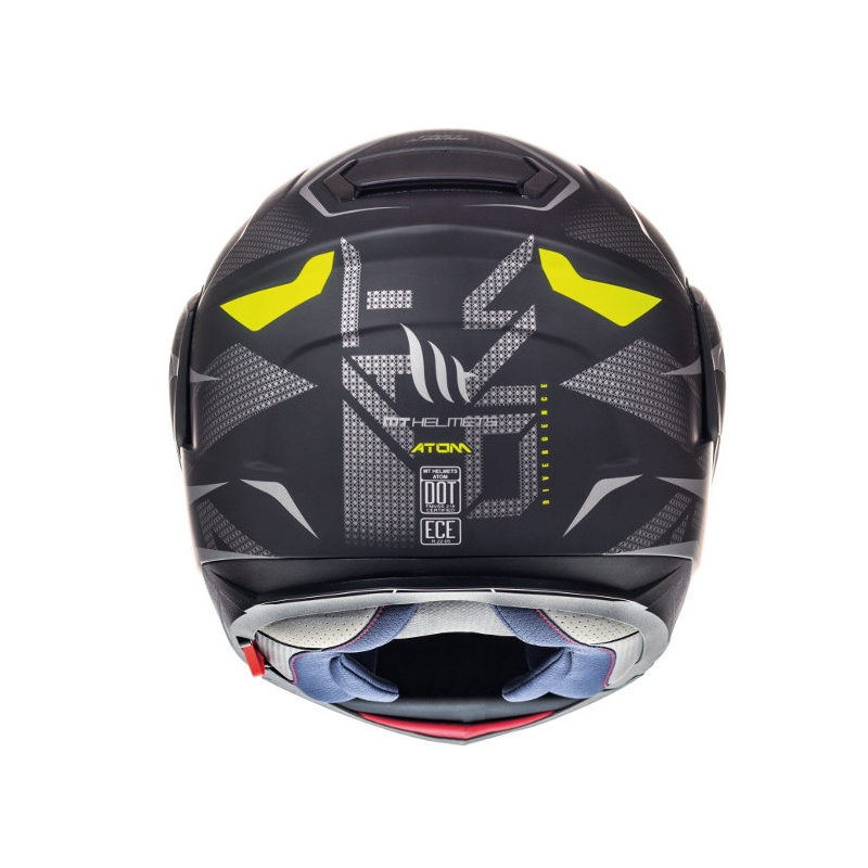 Szczękowy kask motocyklowy MT Atom Divergence szary matowy wyprzedaż