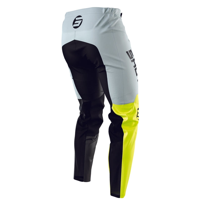 Dziecięce motocrossowe spodnie Shot Devo Storm czarno-szaro-fluo żółte wyprzedaż