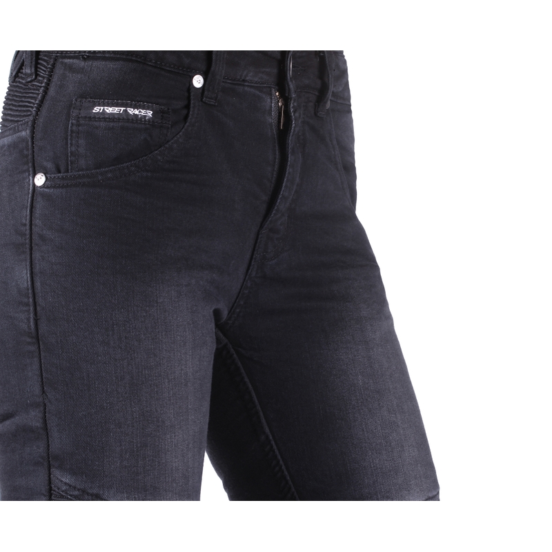 Damskie jeansy Street Racer Spike II Slim fit CE w kolorze czarnym