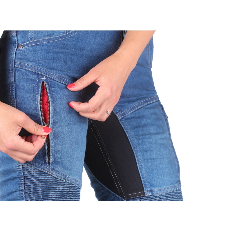 Damskie jeansy Street Racer Stretch II Slim fit CE niebieskie
