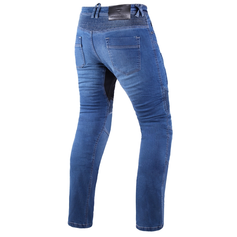 Jeansy motocyklowe Street Racer Stretch II CE niebieskie skrócone