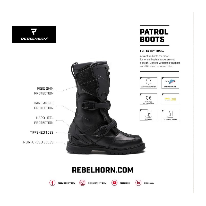 Buty motocyklowe Rebelhorn Patrol wyprzedaż
