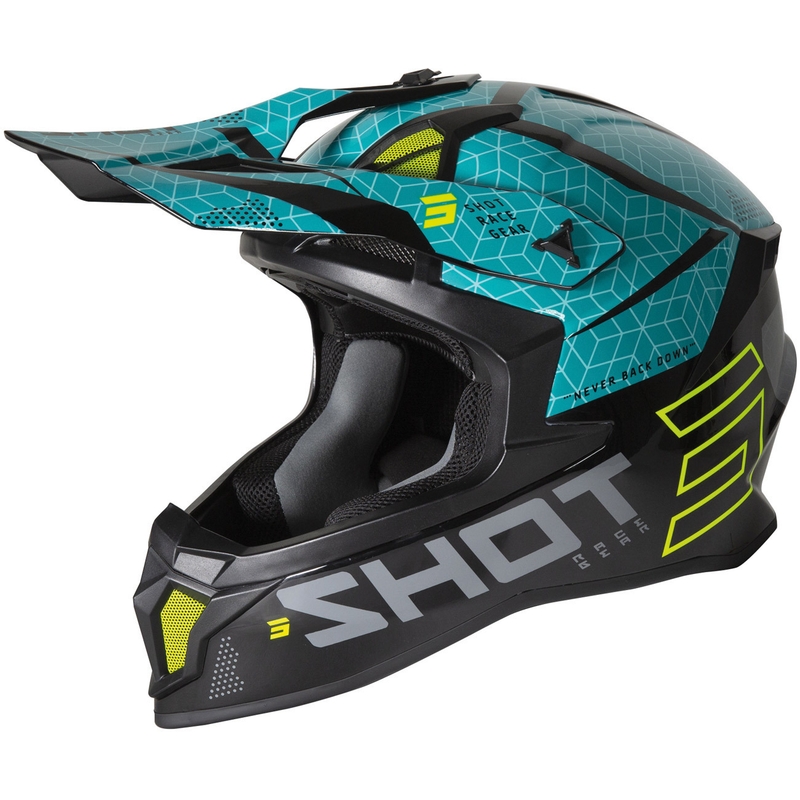 Kask motocrossowy Shot Lite Core black-blue outlet wyprzedaż