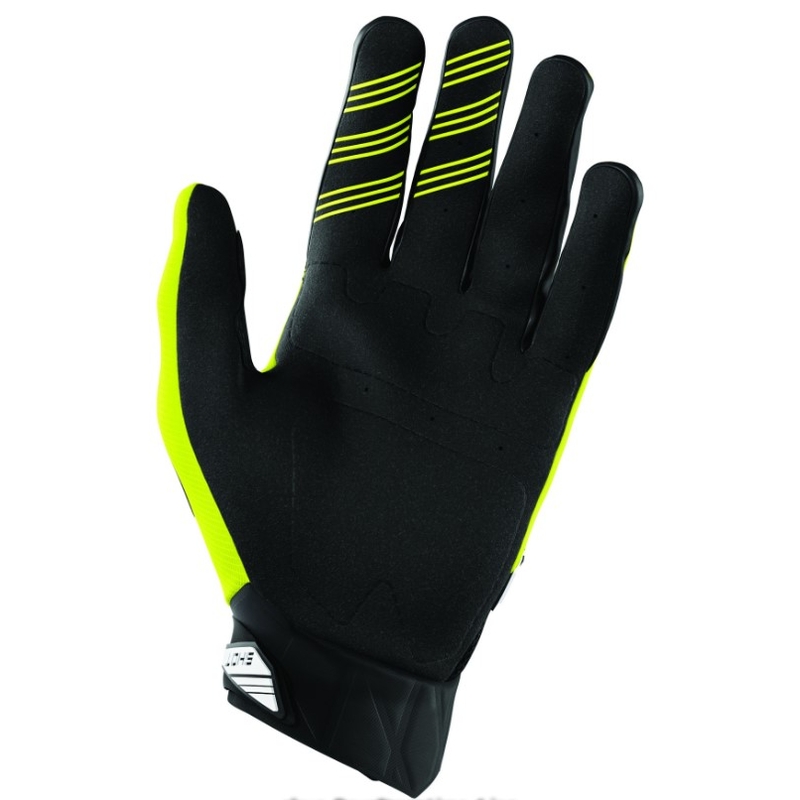 Dziecięce rękawice motocrossowe Shot Devo Storm czarno-fluo żółte