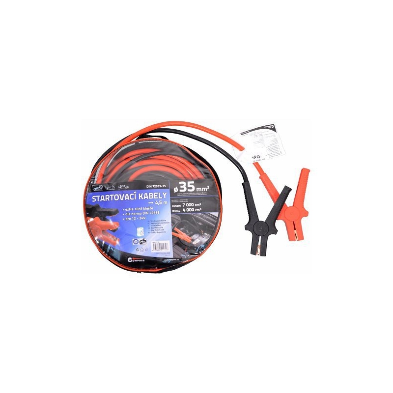 Kable rozruchowe 35 długość 4,5m TÜV/GS DIN72553