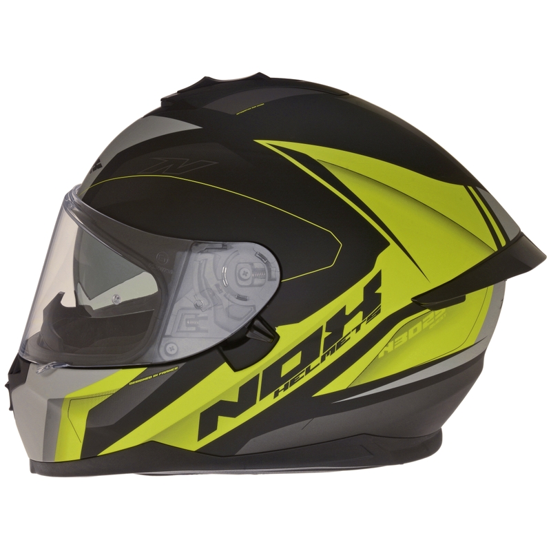 Integralny kask motocyklowy NOX N302S Quest czarno-szaro-żółty wyprzedaż