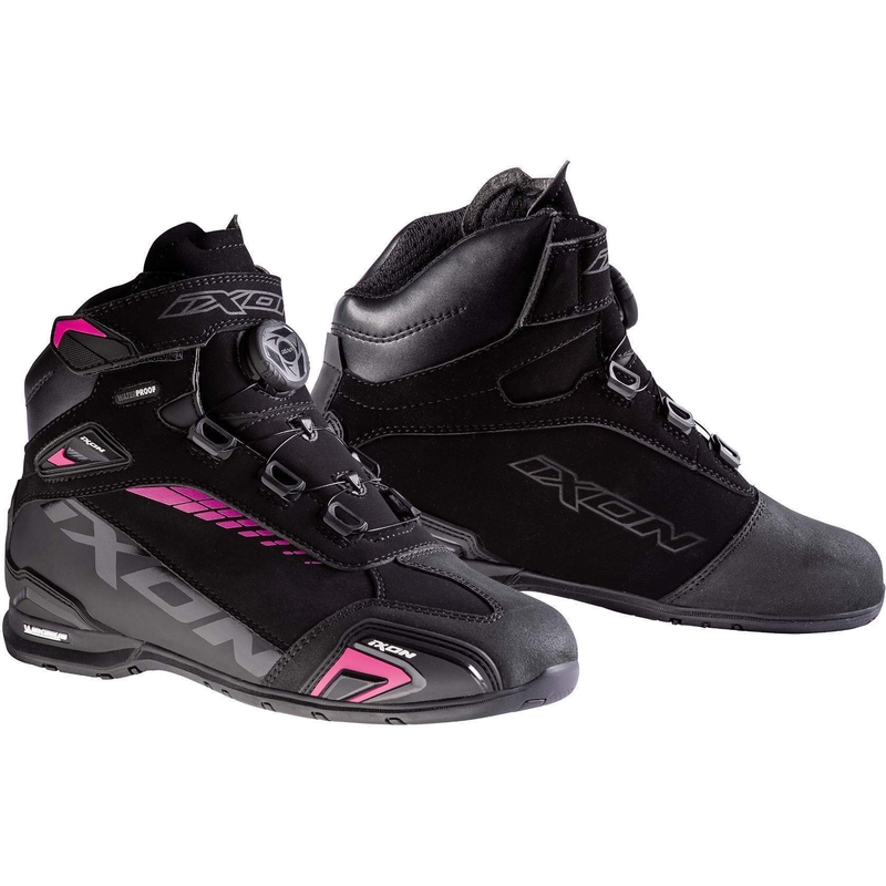 Damskie buty motocyklowe IXON Bull WP czarno-różowe - II. jakość