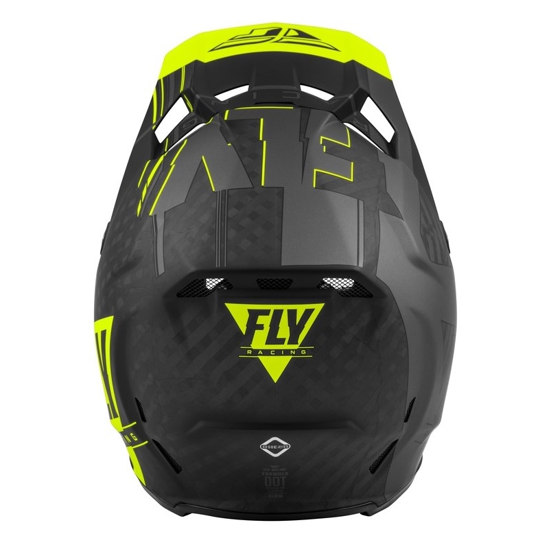 Kask motocrossowy FLY Racing Formula Vector czarno-szary-fluo żółty