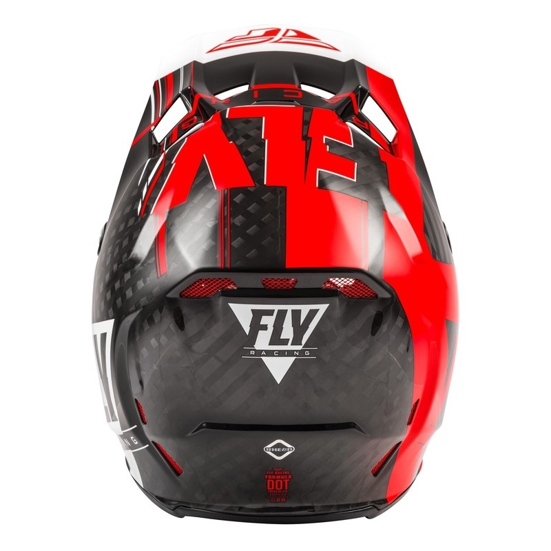 Kask motocrossowy FLY Racing Formula Vector czarno-biało-czerwony