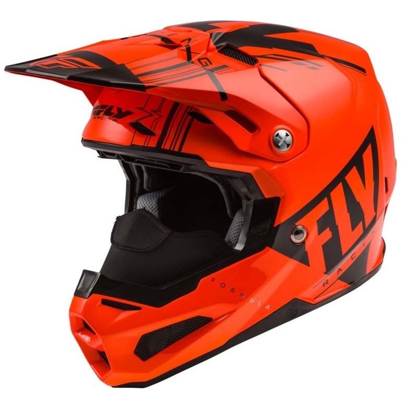 Kask motocrossowy FLY Racing Formula Vector black-fluo orange