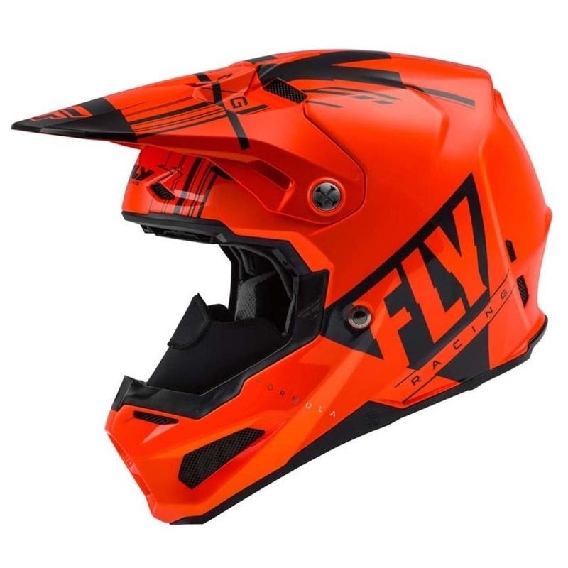 Kask motocrossowy FLY Racing Formula Vector black-fluo orange