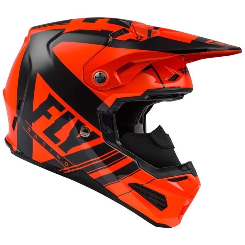 Kask motocrossowy FLY Racing Formula Vector black-fluo orange