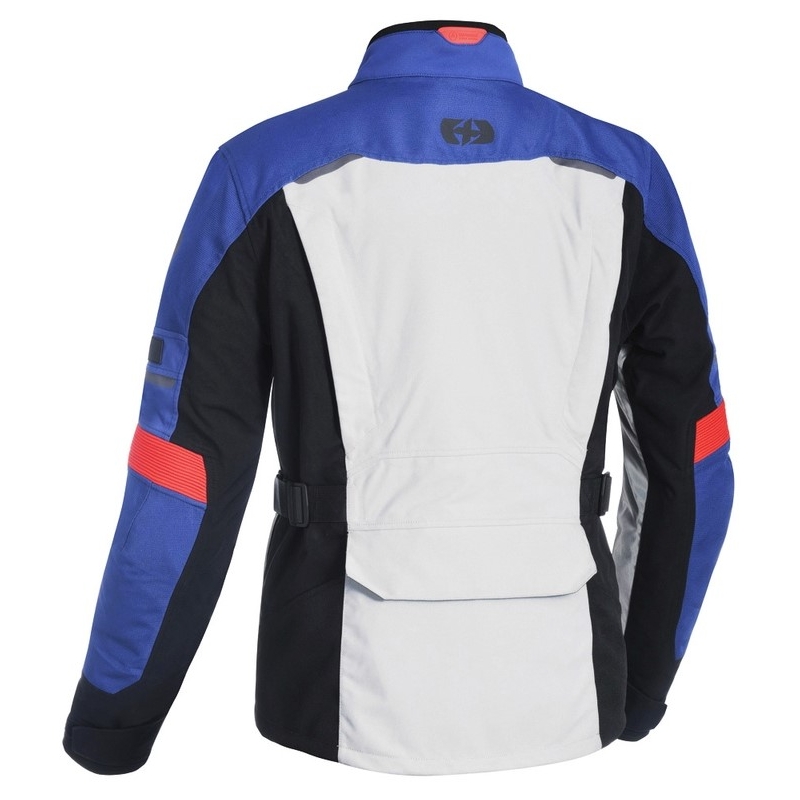 Kurtka motocyklowa Oxford Advanced Mondial szaro-czarno-niebieska
