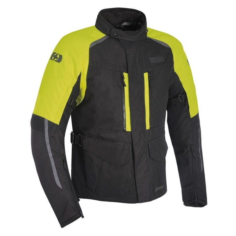Kurtka motocyklowa Oxford Advanced Continental czarno-fluo żółta