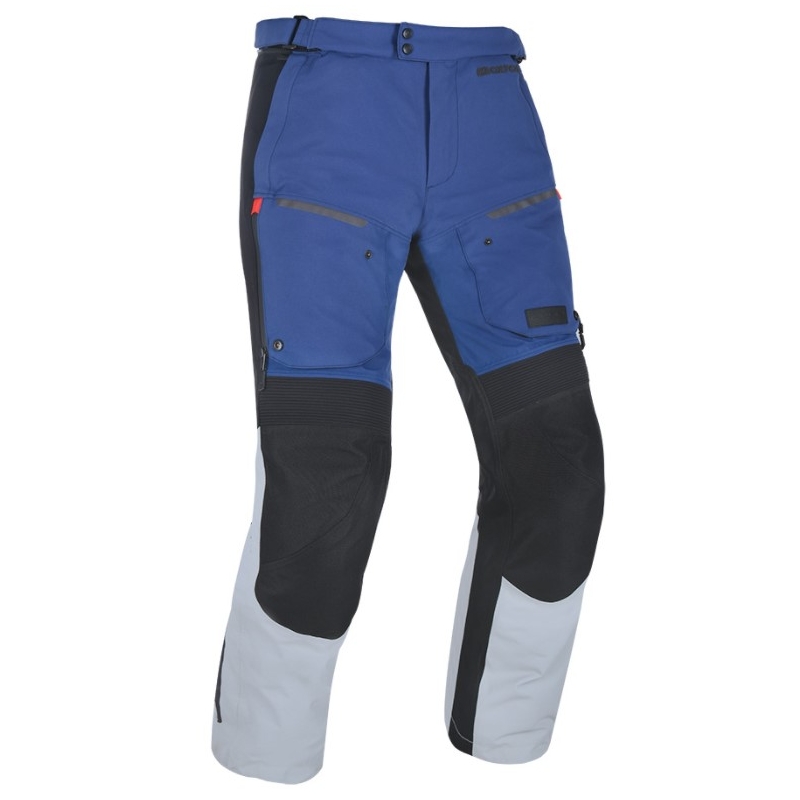 Spodnie motocyklowe Oxford Advanced Mondial szaro-czarno-niebieskie wyprzedaż