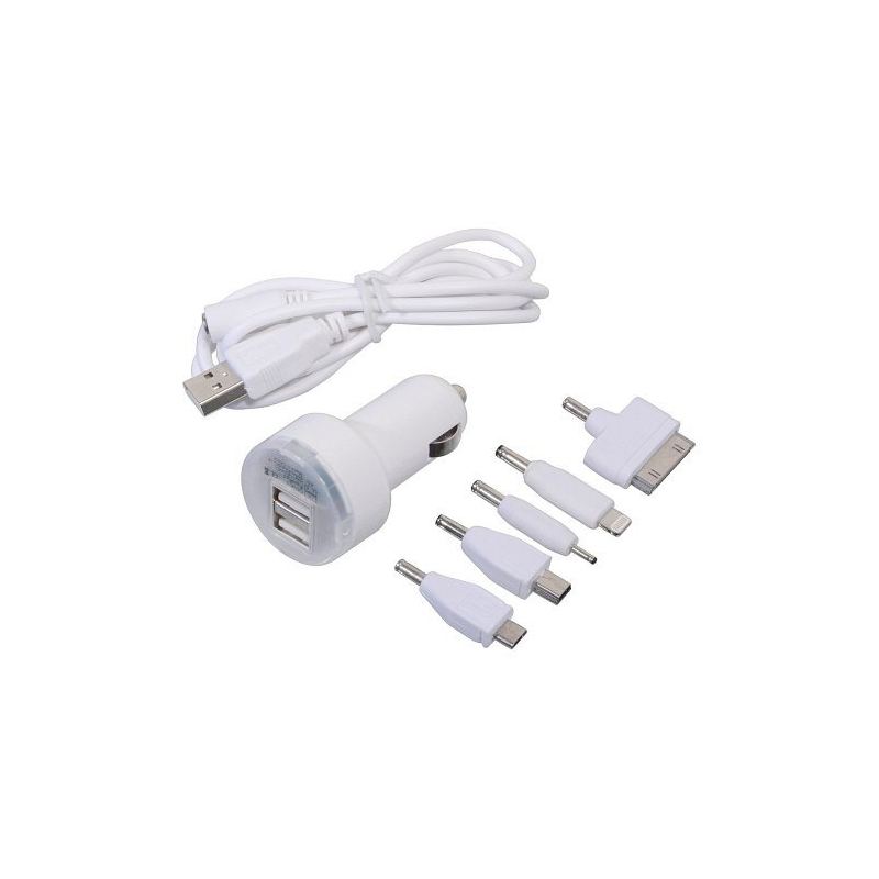 Ładowarka telefonu 12V 2,1A (iPhone 4/5/6, micro USB, Nokia)
