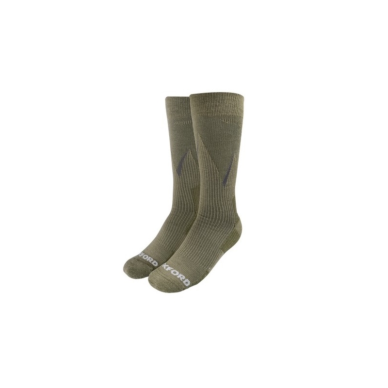 Skarpetki Oxford Merino khaki zielone