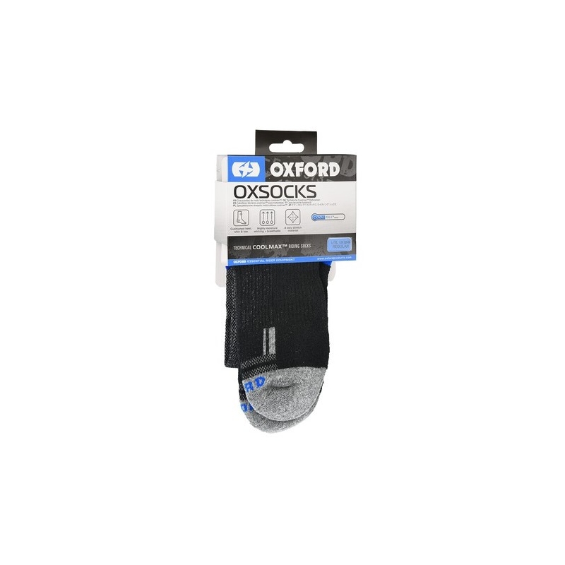 Skarpetki Oxford COOLMAX® szaro-czarno-niebieskie