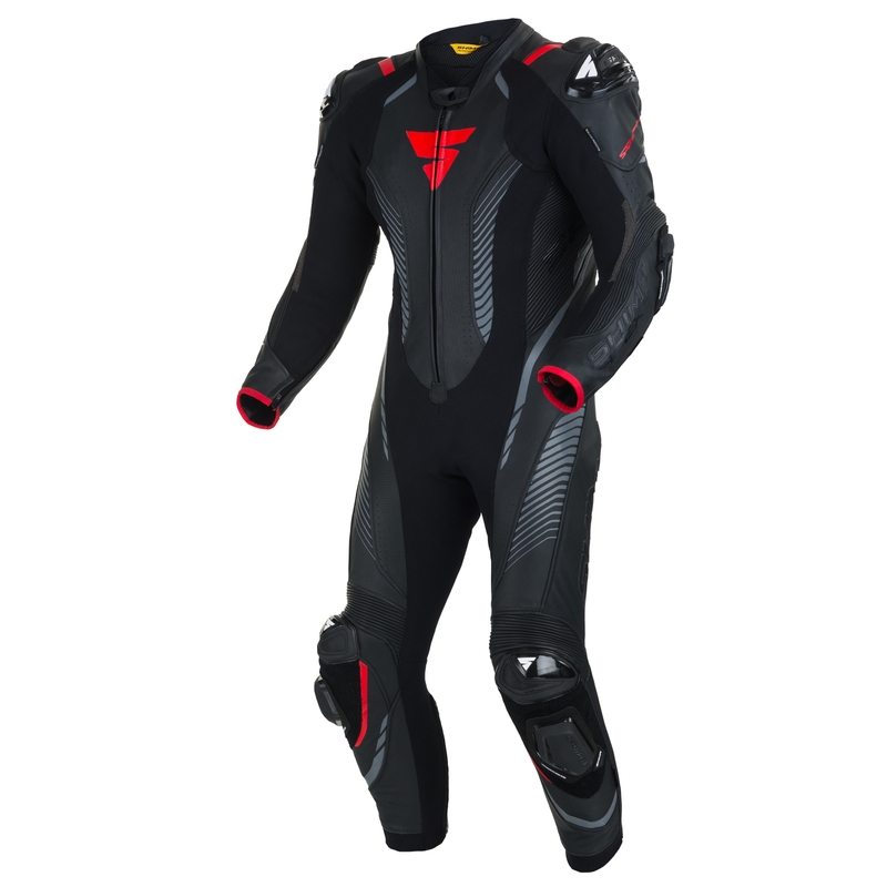 Jednoczęściowy kombinezon motocyklowy Shima Apex RS czarno-czerwony wyprzedaż