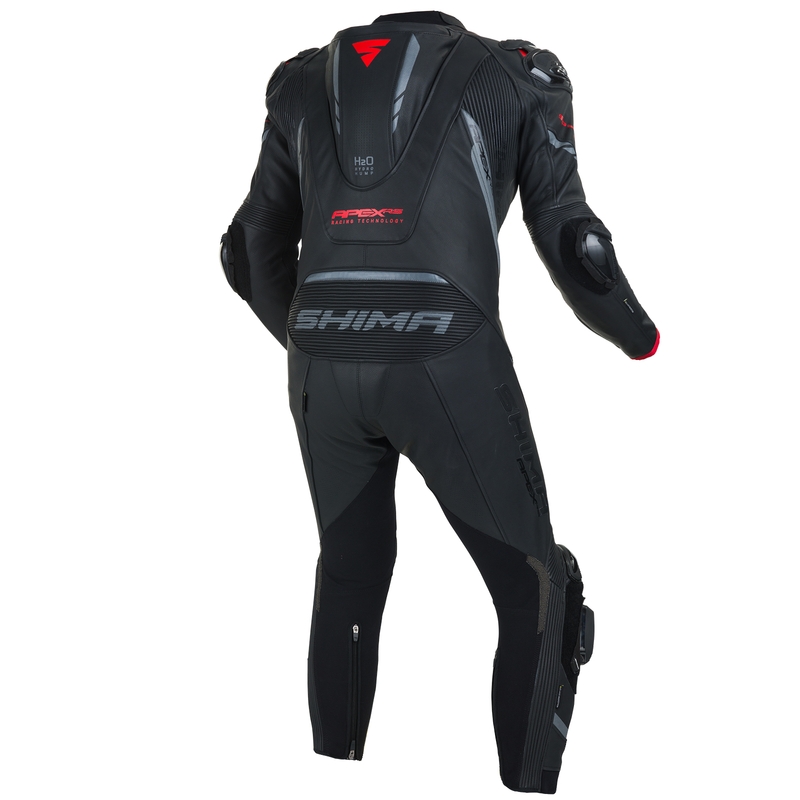 Jednoczęściowy kombinezon motocyklowy Shima Apex RS czarno-czerwony wyprzedaż