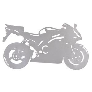 Naklejka sylueta Sport Bike srebrna