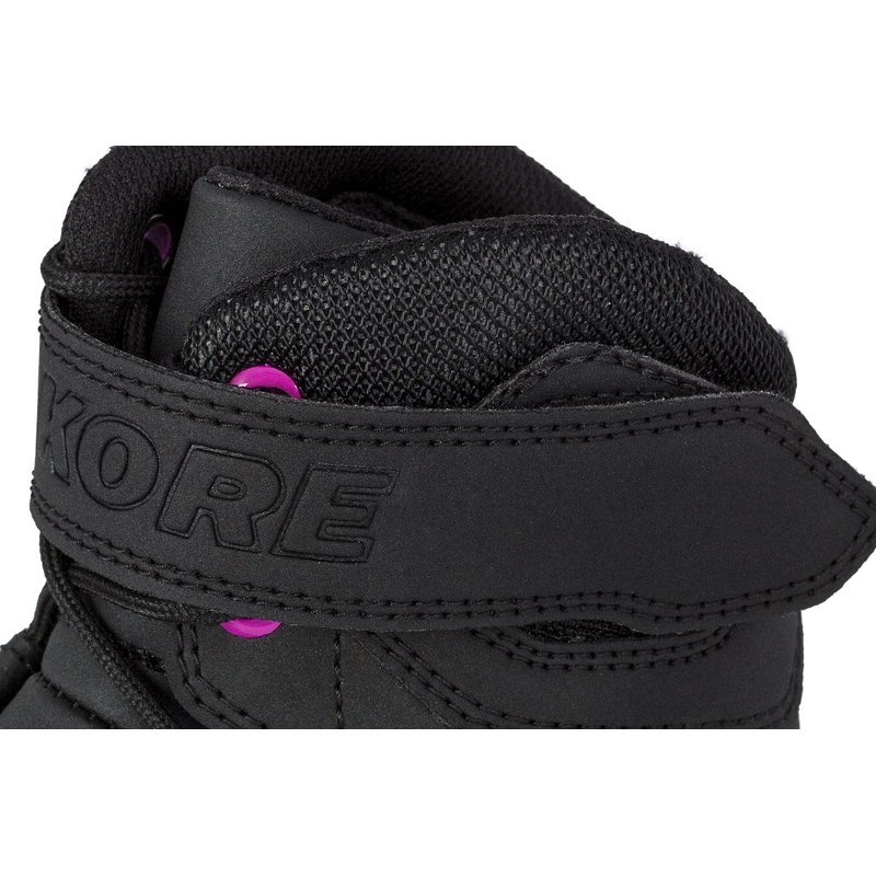 Damskie buty motocyklowe Kore Velcro 2.0 czarno-fioletowe